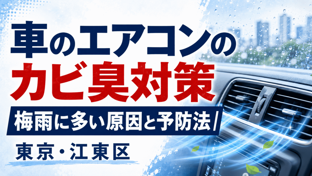 車のエアコンのカビ臭対策のイメージ｜車内清掃のサンリバ・クリーン