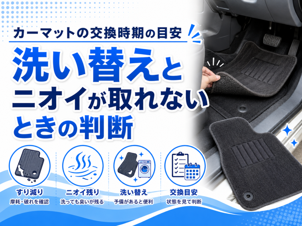 カーマットの交換時期の目安