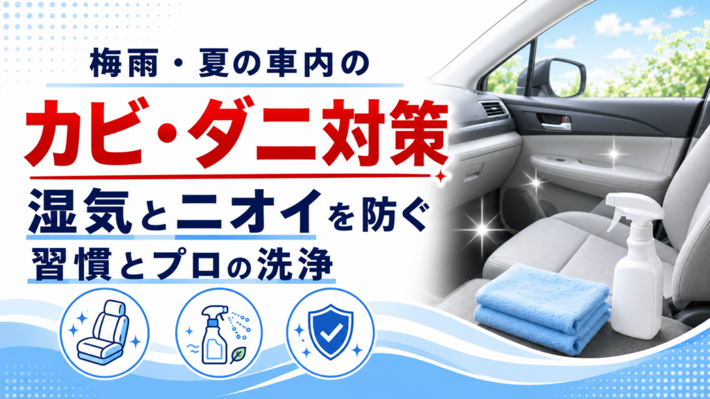 梅雨・夏の車内のカビ・ダニ対策